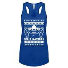 Racerback Feliz Navidad Womens Tank Top