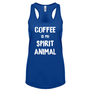 Coffee is my Spirit Animal Womens Racerback Tank Top