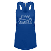 Racerback Tacos and Tequila Womens Tank Top