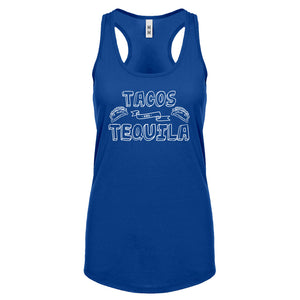 Racerback Tacos and Tequila Womens Tank Top