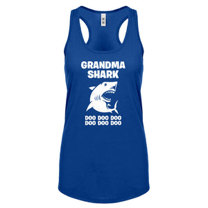Grandma Shark Womens Racerback Tank Top