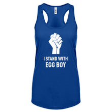 I Stand with Egg Boy Womens Racerback Tank Top