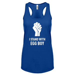 I Stand with Egg Boy Womens Racerback Tank Top