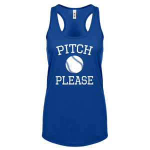 Racerback Pitch Please Womens Tank Top