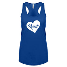 Racerback Resist Heart Womens Tank Top