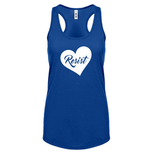 Racerback Resist Heart Womens Tank Top