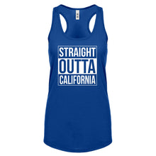 Straight Outta California Womens Racerback Tank Top