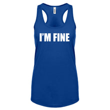 I'm Fine Womens Racerback Tank Top