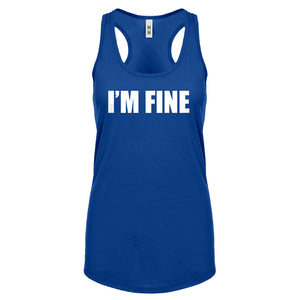 I'm Fine Womens Racerback Tank Top