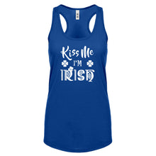 Racerback Kiss Me I'm Irish Womens Tank Top