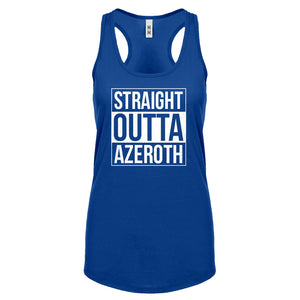 Straight Outta Azeroth Womens Racerback Tank Top