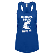 Grandpa Shark Womens Racerback Tank Top
