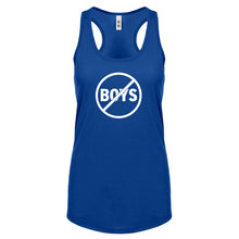 No Boys Womens Racerback Tank Top