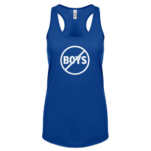 No Boys Womens Racerback Tank Top