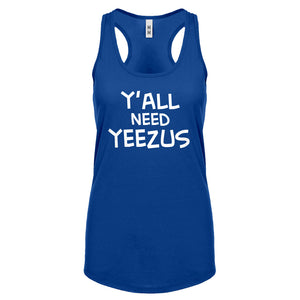 Racerback Yall Need Yeezus Womens Tank Top