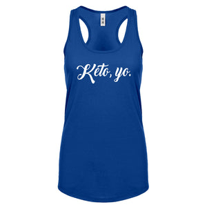 Racerback Keto, Yo Womens Tank Top