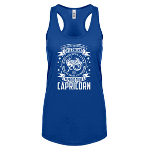 Racerback Capricorn Zodiac Astrology Womens Tank Top