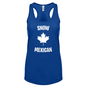 Snow Mexican Womens Racerback Tank Top