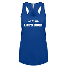 Life's Good Womens Racerback Tank Top