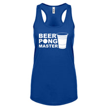 Racerback Beer Pong Master Womens Tank Top
