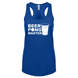 Racerback Beer Pong Master Womens Tank Top