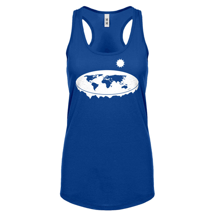 Racerback Flat Earth Womens Tank Top