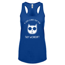 If Cats Could Text Womens Racerback Tank Top