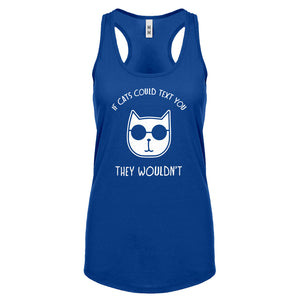 If Cats Could Text Womens Racerback Tank Top