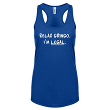 Racerback Relax Gringo I'm Legal Womens Tank Top
