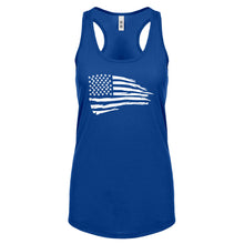 American Flag Womens Racerback Tank Top