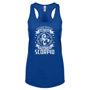 Scorpio Astrology Zodiac Sign Womens Racerback Tank Top