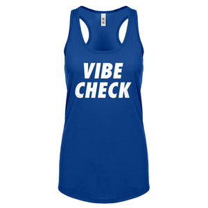 VIBE CHECK Womens Racerback Tank Top