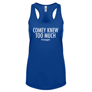 Racerback Comey Knew Too Much Womens Tank Top