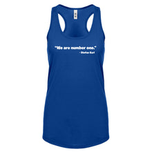 We are Number One Womens Racerback Tank Top