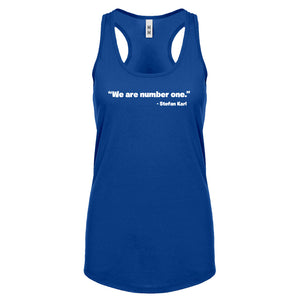 We are Number One Womens Racerback Tank Top