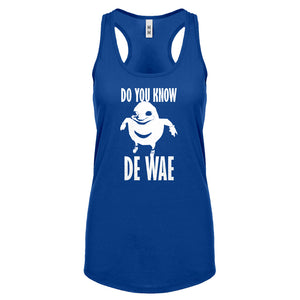 Racerback Do You Know De Wae Womens Tank Top