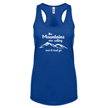 The Mountains are Calling Womens Racerback Tank Top