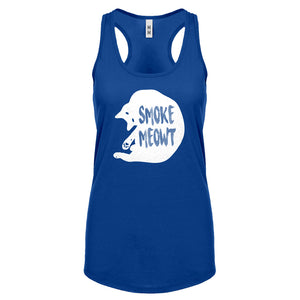 Racerback Smoke Meowt Womens Tank Top