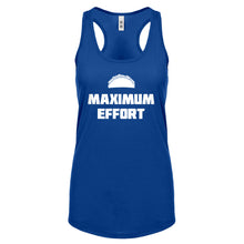 Racerback Maximum Effort Taco Womens Tank Top