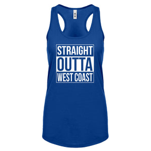 Straight Outta West Coast Womens Racerback Tank Top