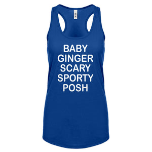 Racerback Spice Names Womens Tank Top