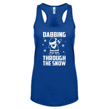 Dabbing through the Snow Womens Racerback Tank Top