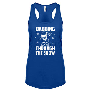 Dabbing through the Snow Womens Racerback Tank Top