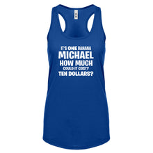 Its ONE BANANA Michael Womens Racerback Tank Top