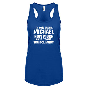 Its ONE BANANA Michael Womens Racerback Tank Top