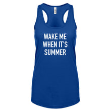 Wake me When its Summer Womens Racerback Tank Top