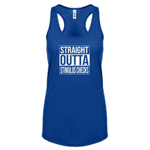 Straight Outta Stimulus Checks Womens Racerback Tank Top