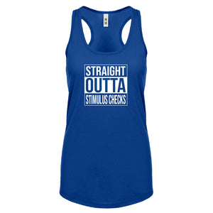 Straight Outta Stimulus Checks Womens Racerback Tank Top