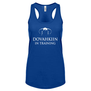 Dovahkiin in Training Womens Racerback Tank Top