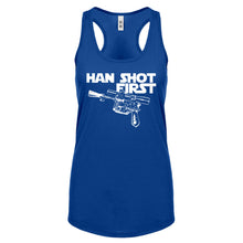Racerback Han Shot First Womens Tank Top